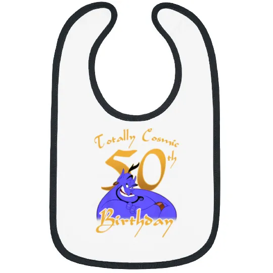 Disney Aladdin Genie Totally Cosmic 50th Birthday Bibs