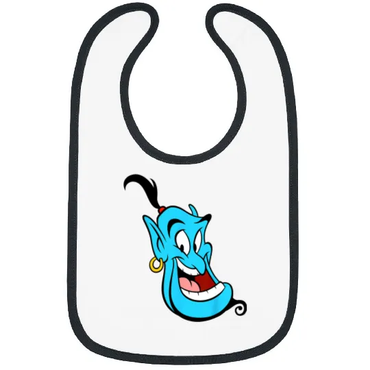 Disney Aladdin Genie Smiling Head Shot Portrait Bibs