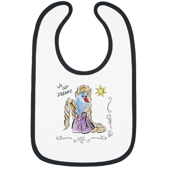Disney Olaf Presents Rapunzel Costume Sketch Bibs