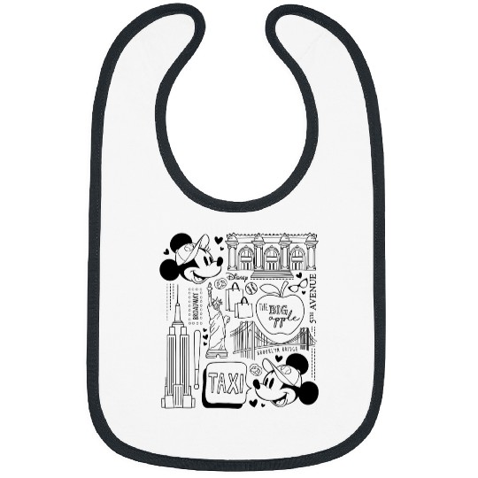 Disney - Minnie Mickey NY Taxi Bibs