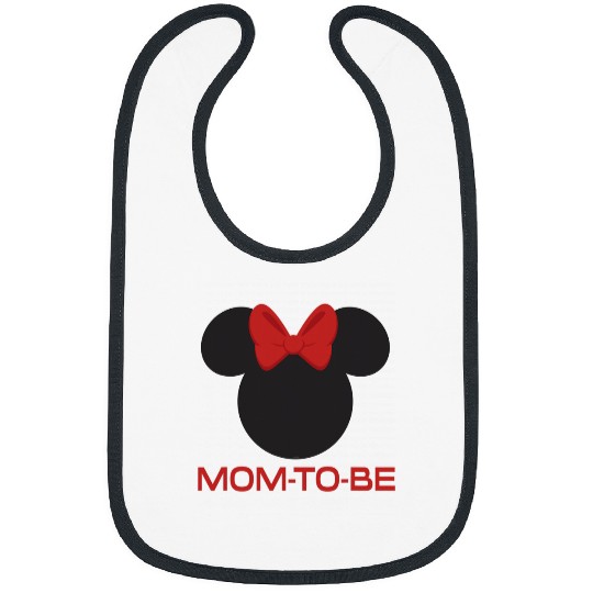 Disney Minnie Mouse Mom-to-Be Red Bow Family Mother’s Day Bibs