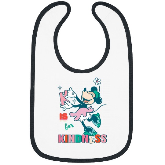 Disney Minnie Mouse K is for Kindness Bibs