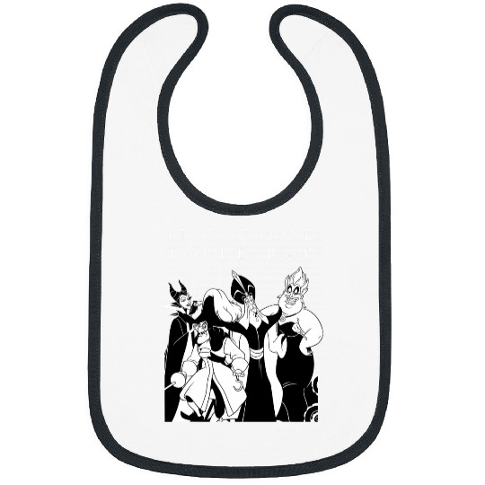 Disney Villains - Maleficent Ursula Jafar Captain Hook Group Bibs