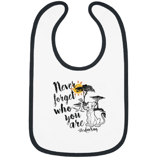 Disney Lion King Simba Never Forget Graphic Bibs