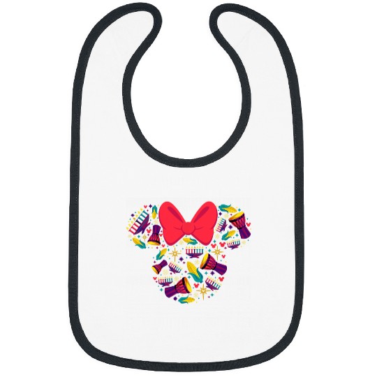 Disney Minnie Mouse Icon Kwanzaa Bibs