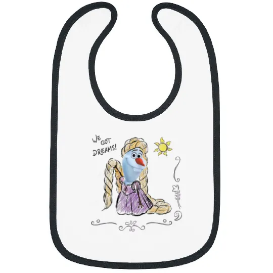 Disney Olaf Presents Rapunzel Costume Sketch Bibs