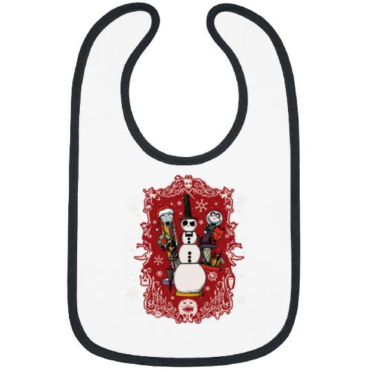 Disney Nightmare Before Christmas Jack Snowman Nutcracker Bibs
