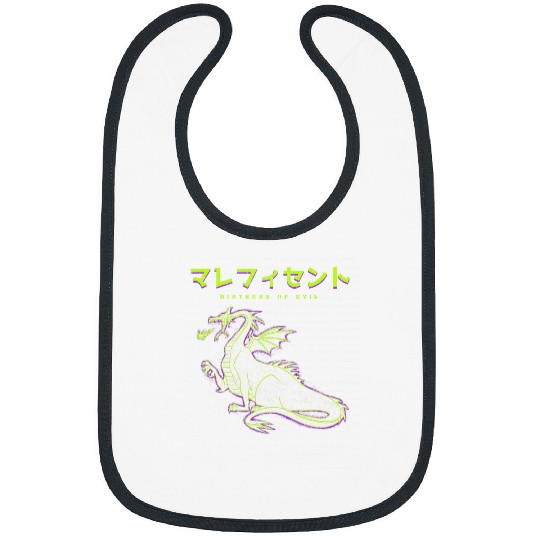 Disney Sleeping Beauty Maleficent Dragon Outline Bibs