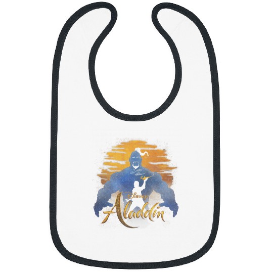 Disney Aladdin Live Action Genie & Aladdin Sunset Silhouette Bibs