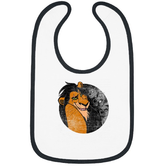 Disney The Lion King Scar Surrounded By Idiots Circle Bibs