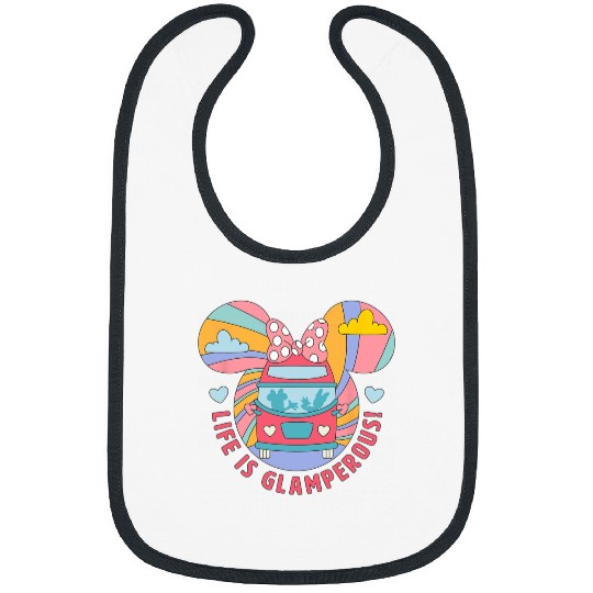 Disney Minnie Mouse Life Is Glamperous!  Camper Bibs