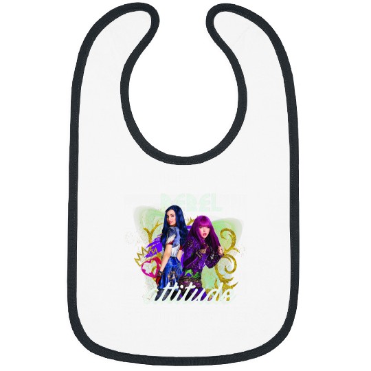 Disney Descendants Mal And Evie Rebel Attitude Bibs