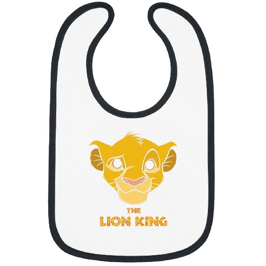 Disney The Lion King Young Simba Portrait & Title Logo Bibs