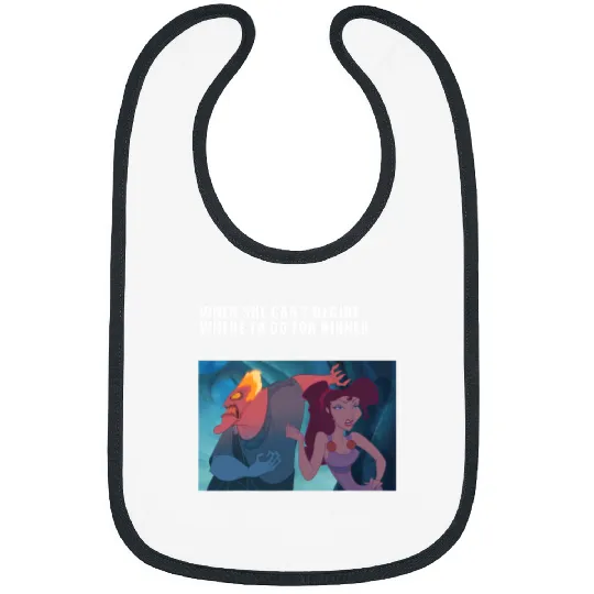 Disney Villains Valentine's Day Hades & Megara Dinner Panel Bibs