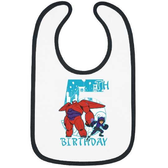 Disney Big Hero 6 Baymax Hiro 5th Birthday Graphic Bibs