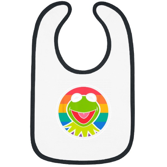 Disney The Muppets Pride Kermit Rainbow Face Portrait Bibs