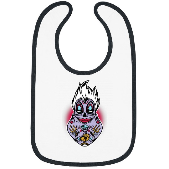 Disney Villains Halloween Ursula Sugar Skull Bibs