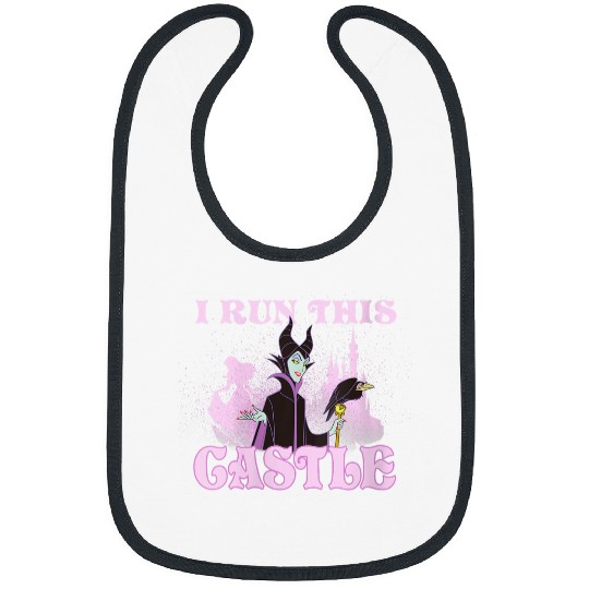 Disneyss Sleeping Beauty Maleficent I Run This Castle Portrait Bibs