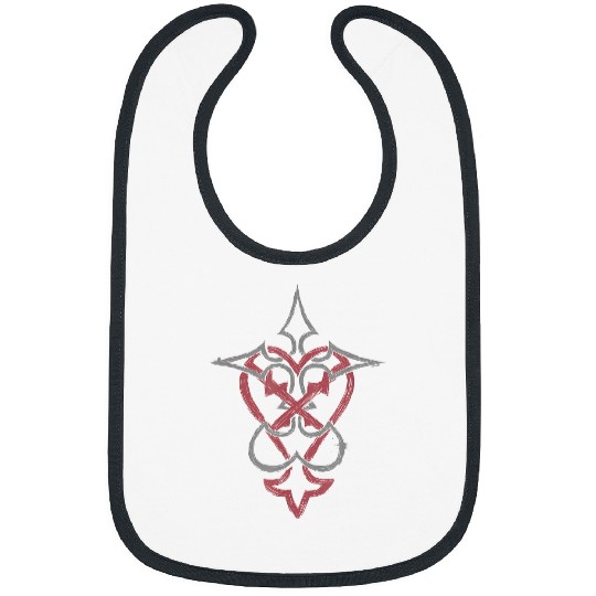 Disneyss Kingdom Hearts Mixed Crossed Key Dual Tone Logo Bibs