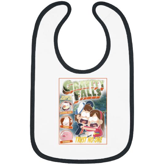 Disneyss Gravity Falls Trust No One Scared Dipper Mabel Bibs