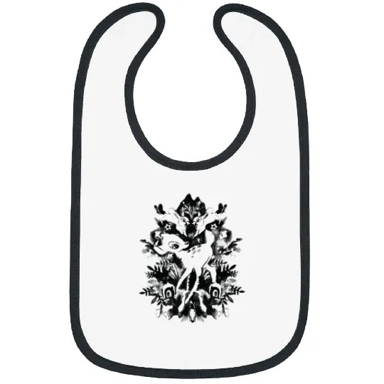 Disney Bambi Ink Drawing Bibs