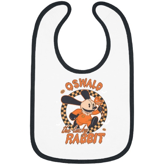 Retro Disney Oswald The Lucky Rabbit Halloween Bibs, Spooky Season Bibs