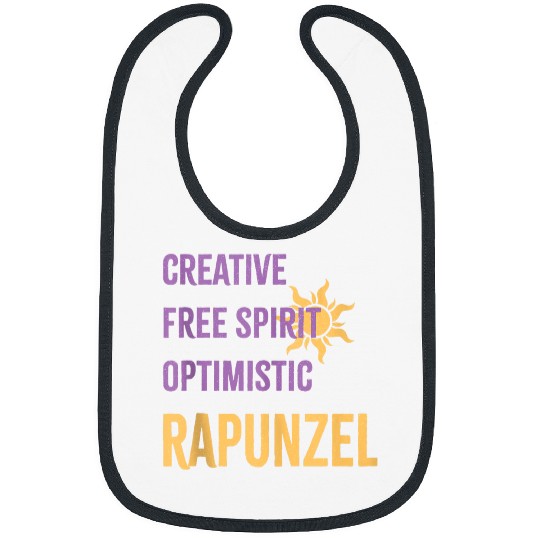 Disneyss Princess Creative Free Spirit Optimistic Rapunzel Bibs