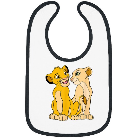 Disneyss The Lion King Cute Simba Nala Big Chest Portraits Bibs