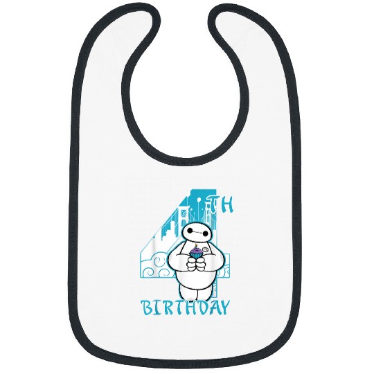Disney Big Hero 6 Baymax 4th Birthday Cupcake Po Bibs