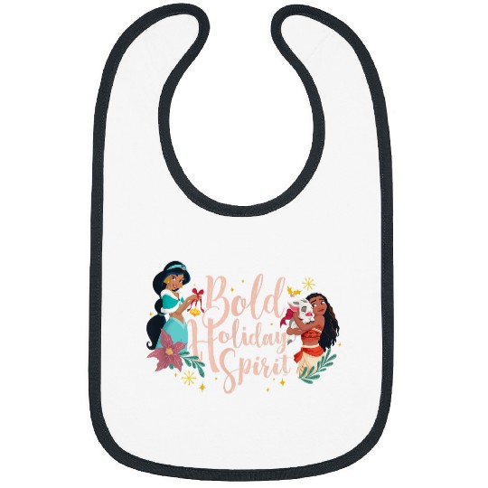 Disneyss Princess Jasmine And Moana Bold Holiday Spirit Bibs