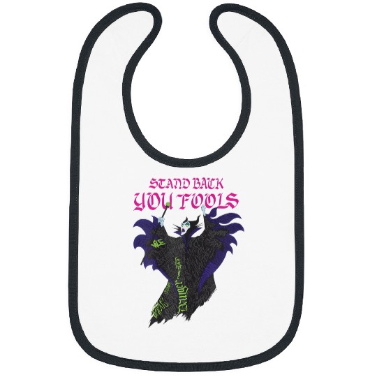 Disneyss Villains Maleficent Stand Back You Fools Text Fill Bibs