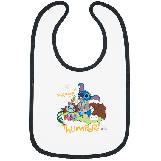 Disney 100 Stitch in Costume Bambi They Call Me Thumper Bibs