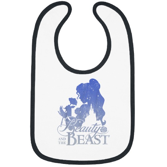 Disneyss Beauty The Beast Belle Smell A Rose Profile Bibs