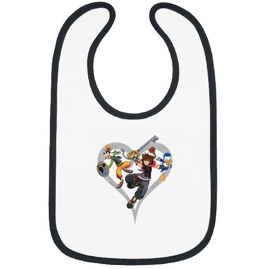 Disney Kingdom Hearts Sora Donald Goofy Action P Bibs