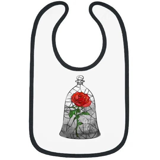 Disneyss Beauty And The Beast Stained Glass Enchanted Rose Bibs