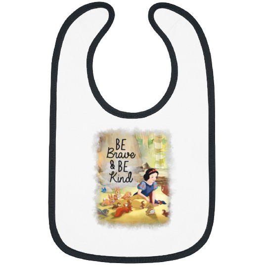 Disneyss Snow White Snow White With Animals Be Bravesss Be Kind Bibs