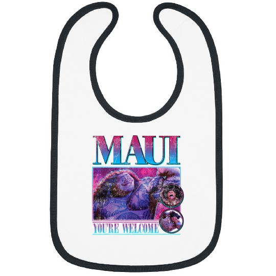 Disney Moana Maui You're Welcome  Portrait Frame Bibs