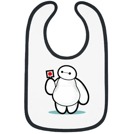 Disney Big Hero 6 Baymax With Lollipop Cute Shot Bibs