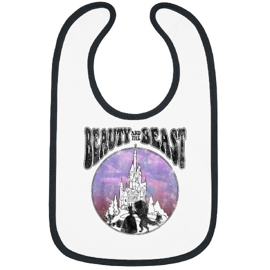 Disneyss Beauty And The Beast Watercolor Palace Silhouettes Bibs