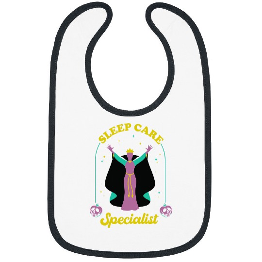 Disney Villains Maleficent Sleep Care Specialist Chest Logo Bibs