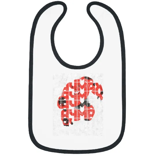Disney Big Hero 6 Baymax Epic Hero Landing Distressed Bibs