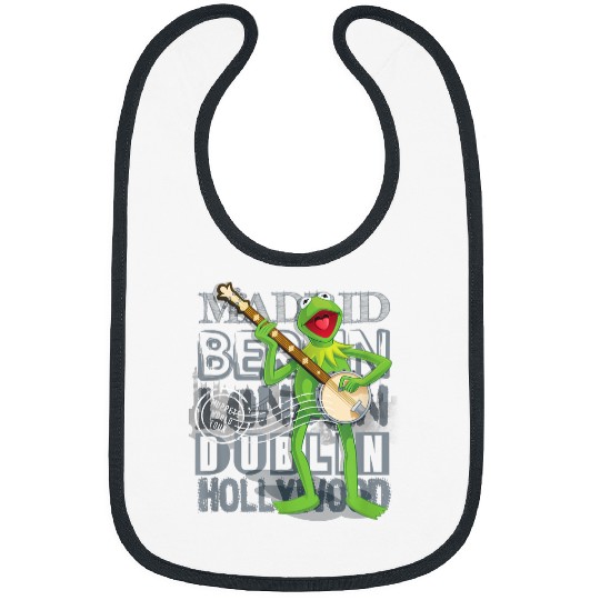 Disneyss The Muppets Vintages World Tour Kermit Banjo Poster Bibs
