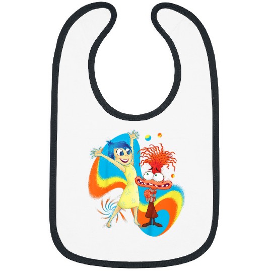 Disneyss Pixars Inside Out 2 Joy And Anxietys Distressed Poster Bibs