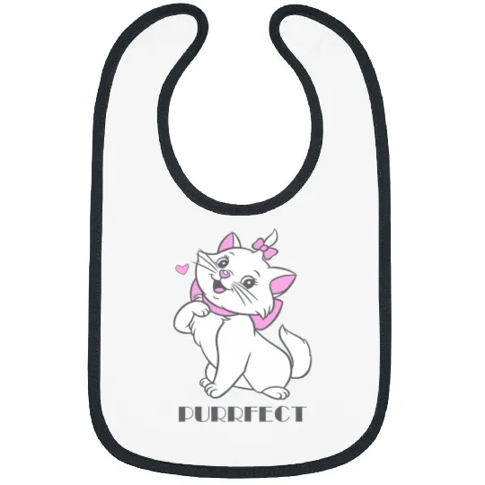 Disney The Aristocats Adorable Purrfect Marie Big Chest Logo Bibs