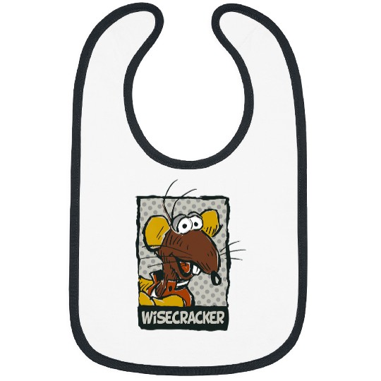 Disney The Muppets Rizzo The Rat Wisecracker Drawn Portrait Bibs