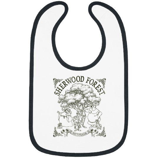 Disney Robin Hood Sherwood Forest  Group Shot Logo Bibs