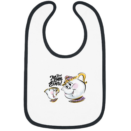 Disney Beauty and the Beast Chip Mrs. Potts Best Mom Ever Bibs