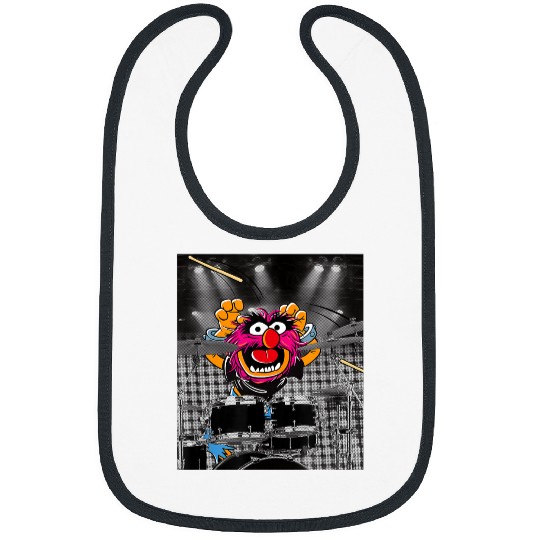 Disneyss The Muppets Animal Vintages Retro Metal Drummer Poster Bibs