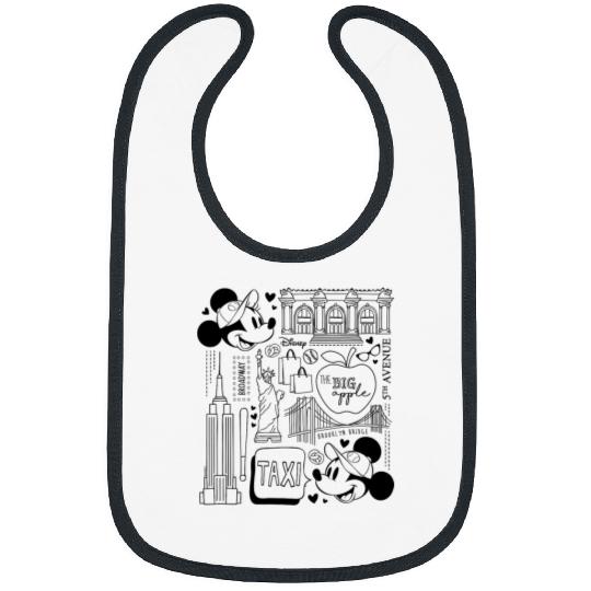 Disney - Minnie Mickey NY Taxi Bibs