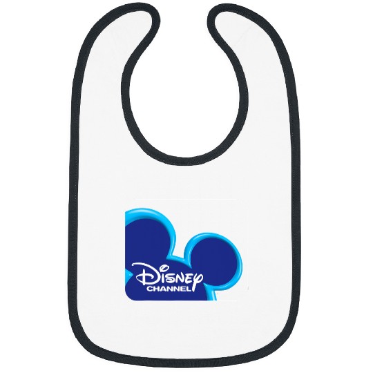 Disney Channel  Mickey Mouse Blue Retro 2000s Logo Bibs